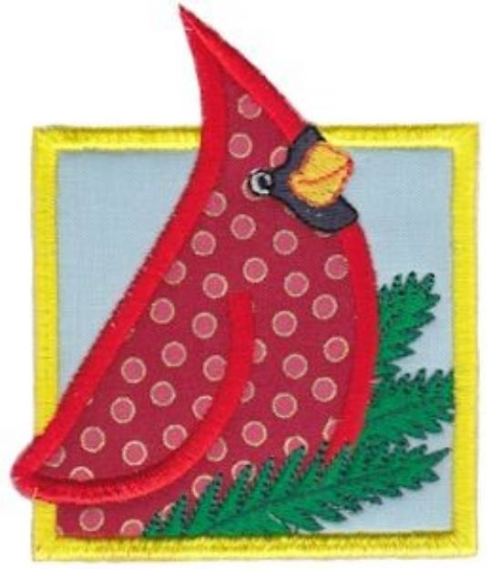 Picture of Cardinal Applique Machine Embroidery Design