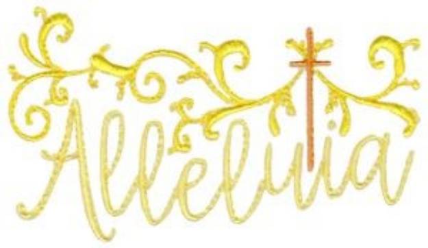 Picture of Alleluia Machine Embroidery Design