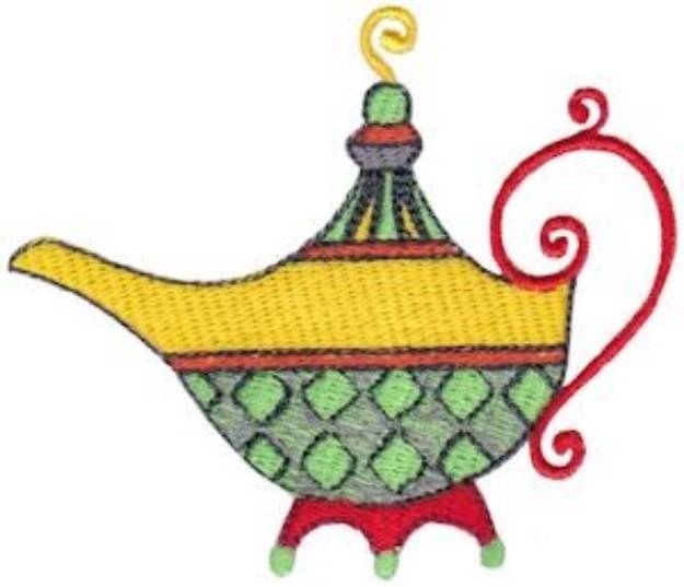 Picture of Teapot Whimsy Machine Embroidery Design