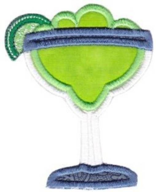 Picture of Cocktail Applique Machine Embroidery Design