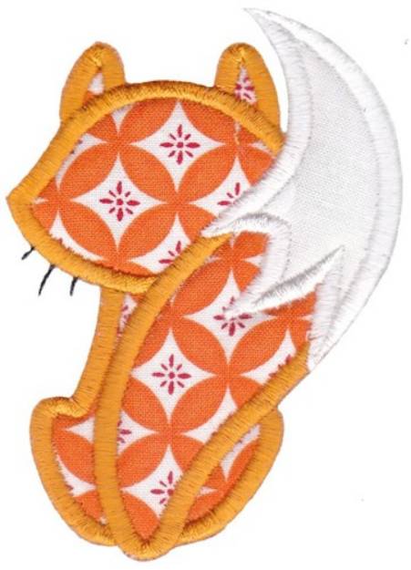 Picture of Applique Fox Tail Machine Embroidery Design