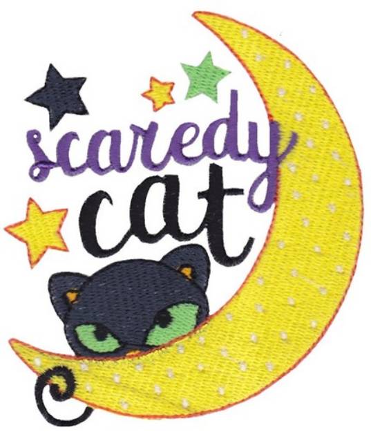 Picture of Scaredy Cat Machine Embroidery Design