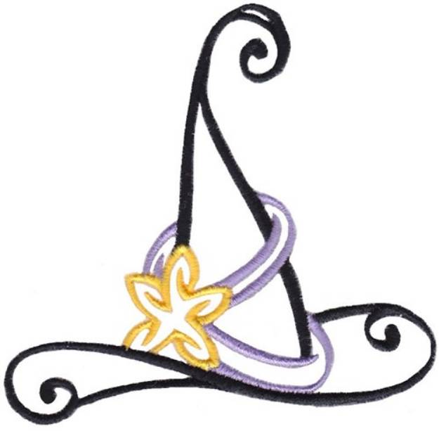 Picture of Witch Hat Machine Embroidery Design