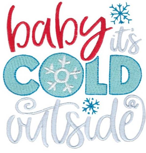 Picture of Cold Outside Machine Embroidery Design