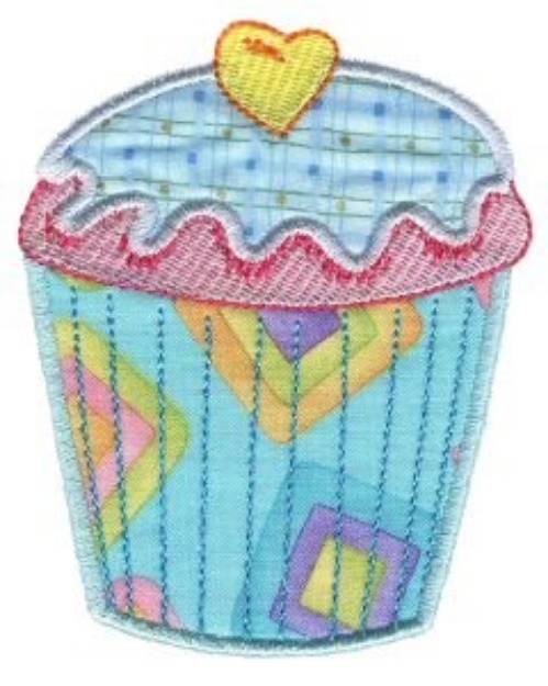 Picture of Cupcakes Applique Too Machine Embroidery Design