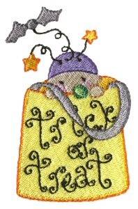 Picture of Trick Or Treat Bag Machine Embroidery Design