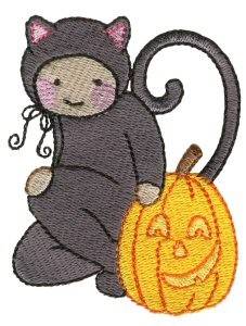 Picture of Cat Costume Machine Embroidery Design