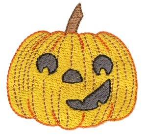 Picture of Halloween Pumpkin Machine Embroidery Design