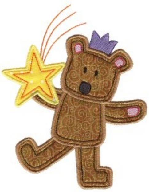 Picture of Christmas Bear Machine Embroidery Design