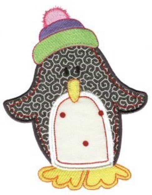 Picture of Christmas Penguin Machine Embroidery Design