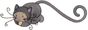 Picture of Halloween Cat Machine Embroidery Design