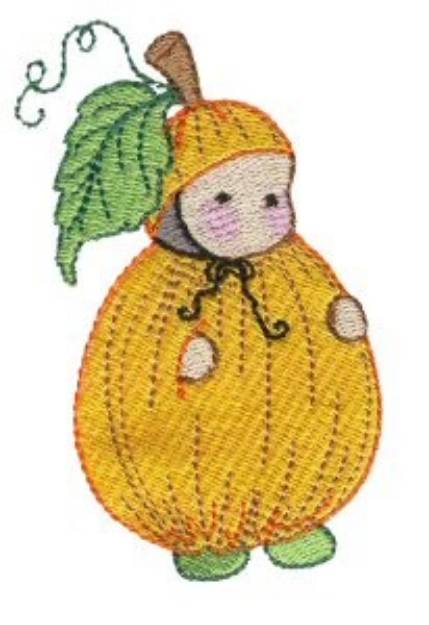 Picture of Pumpkin Costume Machine Embroidery Design