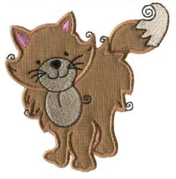 Picture of Applique Fox Machine Embroidery Design