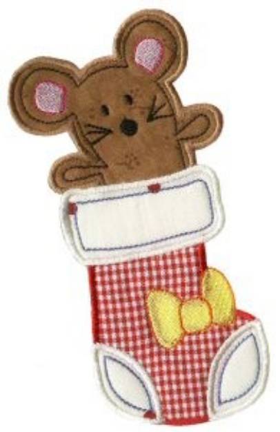 Picture of Stocking Mouse Machine Embroidery Design