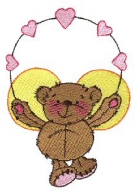 Picture of Love Bear Machine Embroidery Design