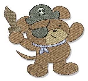 Picture of Pirate Dog Machine Embroidery Design