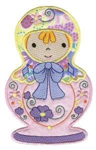 Picture of Russian Nesting Doll Machine Embroidery Design