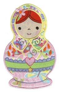 Picture of Cute Russian Doll Machine Embroidery Design