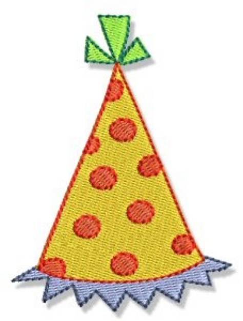 Picture of Birthday Party Hat Machine Embroidery Design