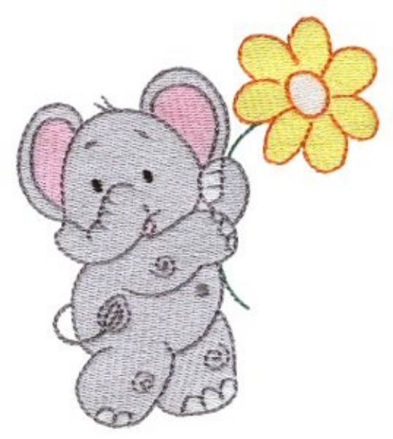 Picture of Little Nellie & Daisy Machine Embroidery Design