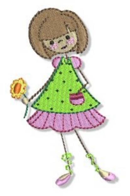 Picture of Penelope & Flowers Machine Embroidery Design