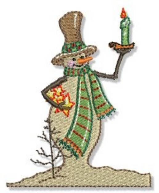 Picture of Country Snowmen Machine Embroidery Design