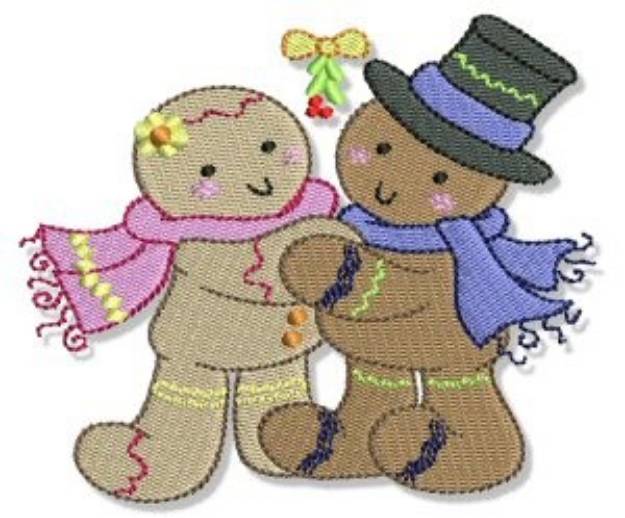 Picture of A Ginger Christmas Machine Embroidery Design