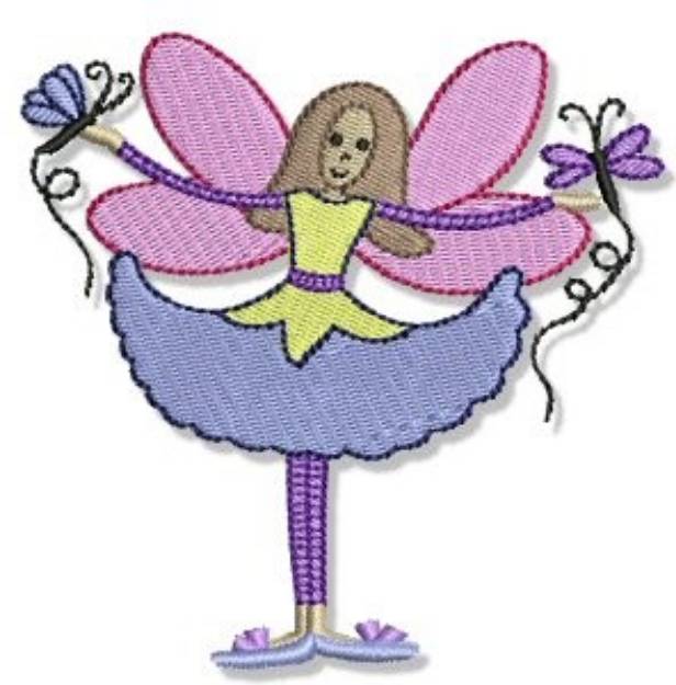 Picture of Flutterby Machine Embroidery Design