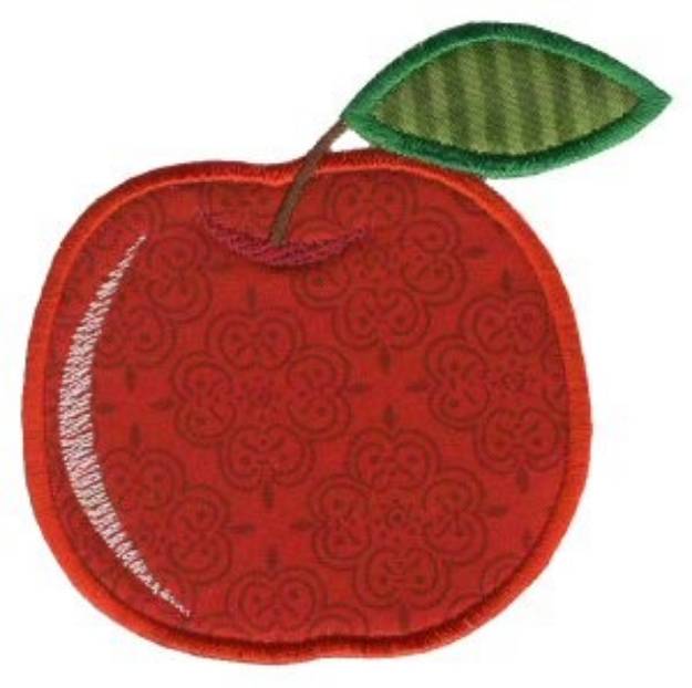 Picture of Apple Applique Machine Embroidery Design