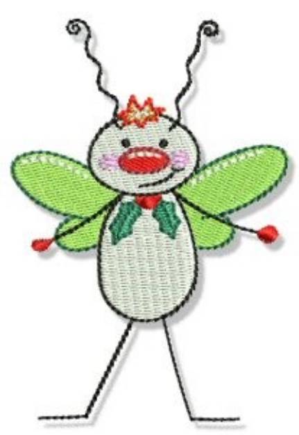 Picture of Buggin Out Christmas Machine Embroidery Design