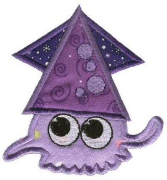 Picture of Squid Sea Squirts Applique Machine Embroidery Design