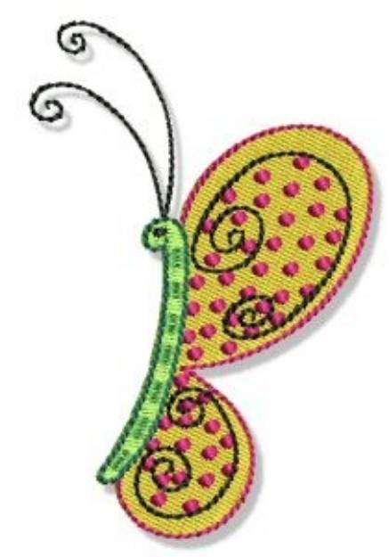 Picture of Swirly Spring Machine Embroidery Design