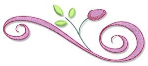 Picture of Swirly Spring Machine Embroidery Design