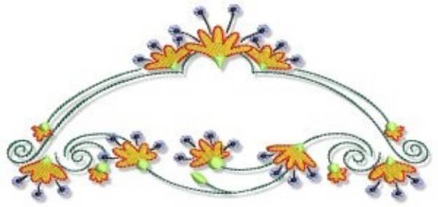 Picture of Swirly Spring Machine Embroidery Design