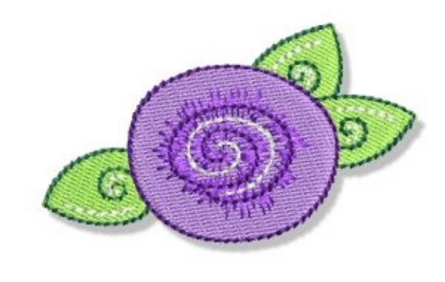 Picture of Swirly Spring Machine Embroidery Design