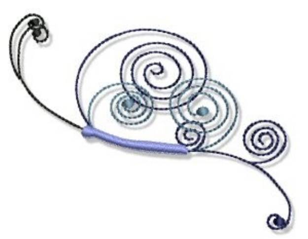 Picture of Swirly Butterfly Machine Embroidery Design