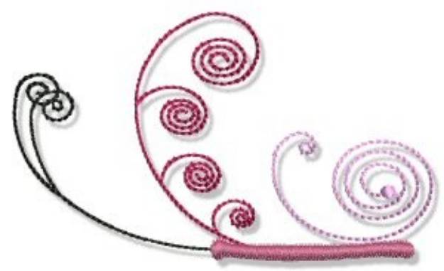 Picture of Swirly Butterfly Machine Embroidery Design