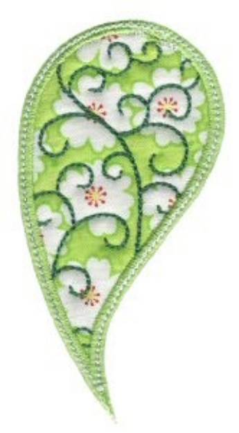 Picture of Paisley Applique Machine Embroidery Design