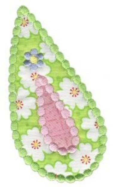 Picture of PaisleyApplique Machine Embroidery Design