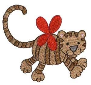 Picture of Tiger Sprite Machine Embroidery Design