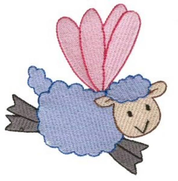 Picture of Sheep Sprite Machine Embroidery Design