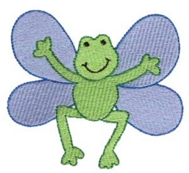 Picture of Frog Sprite Machine Embroidery Design