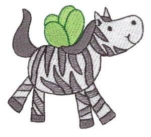 Picture of Zebra Sprite Machine Embroidery Design