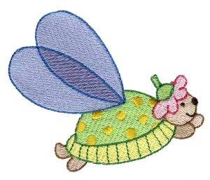 Picture of Turtle Sprite Machine Embroidery Design