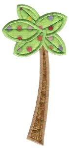 Picture of Jungle Palm Tree Applique Machine Embroidery Design