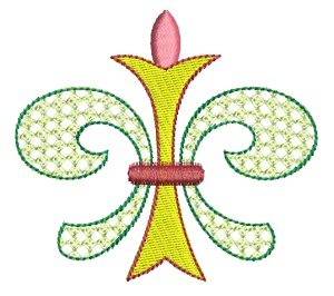 Picture of Fleur De Lis Machine Embroidery Design