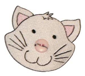 Picture of Button Nose Kitten Machine Embroidery Design