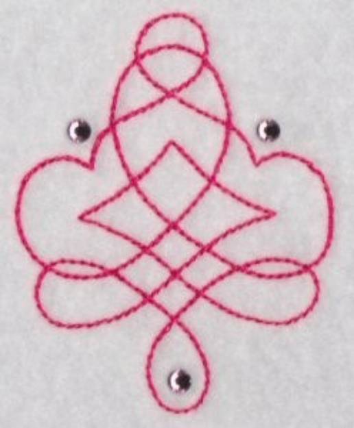 Picture of Swirled Flourish Machine Embroidery Design