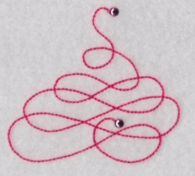 Picture of Curly Flourish Machine Embroidery Design