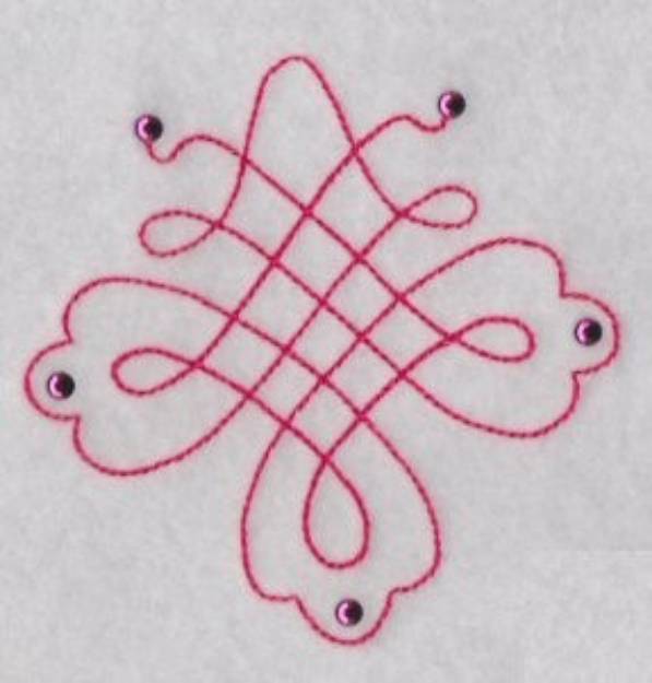 Picture of Scroll Decor Machine Embroidery Design